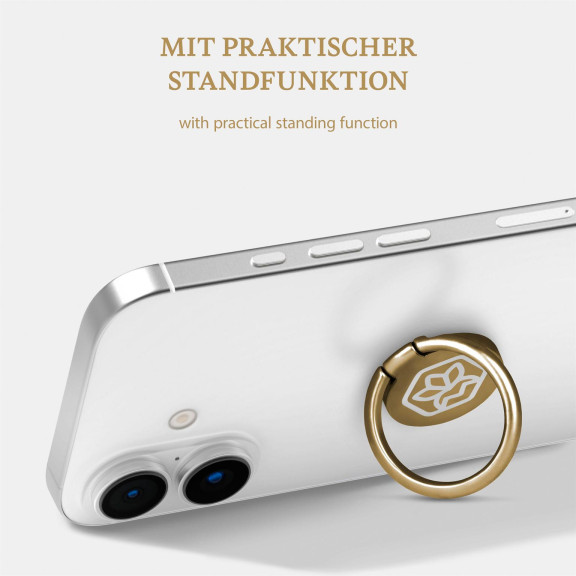 ONEFLOW Celune Ring – Universal Handyring Halter, Selbstklebende Fingerhalterung 360° Drehbar – Weiteres Produktbild 3
