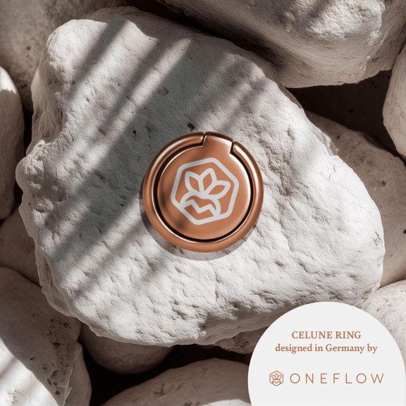 ONEFLOW Celune Ring – Universal Handyring Halter, Selbstklebende Fingerhalterung 360° Drehbar – Weiteres Produktbild 2