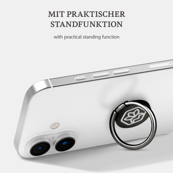 ONEFLOW Celune Ring – Universal Handyring Halter, Selbstklebende Fingerhalterung 360° Drehbar – Weiteres Produktbild 3