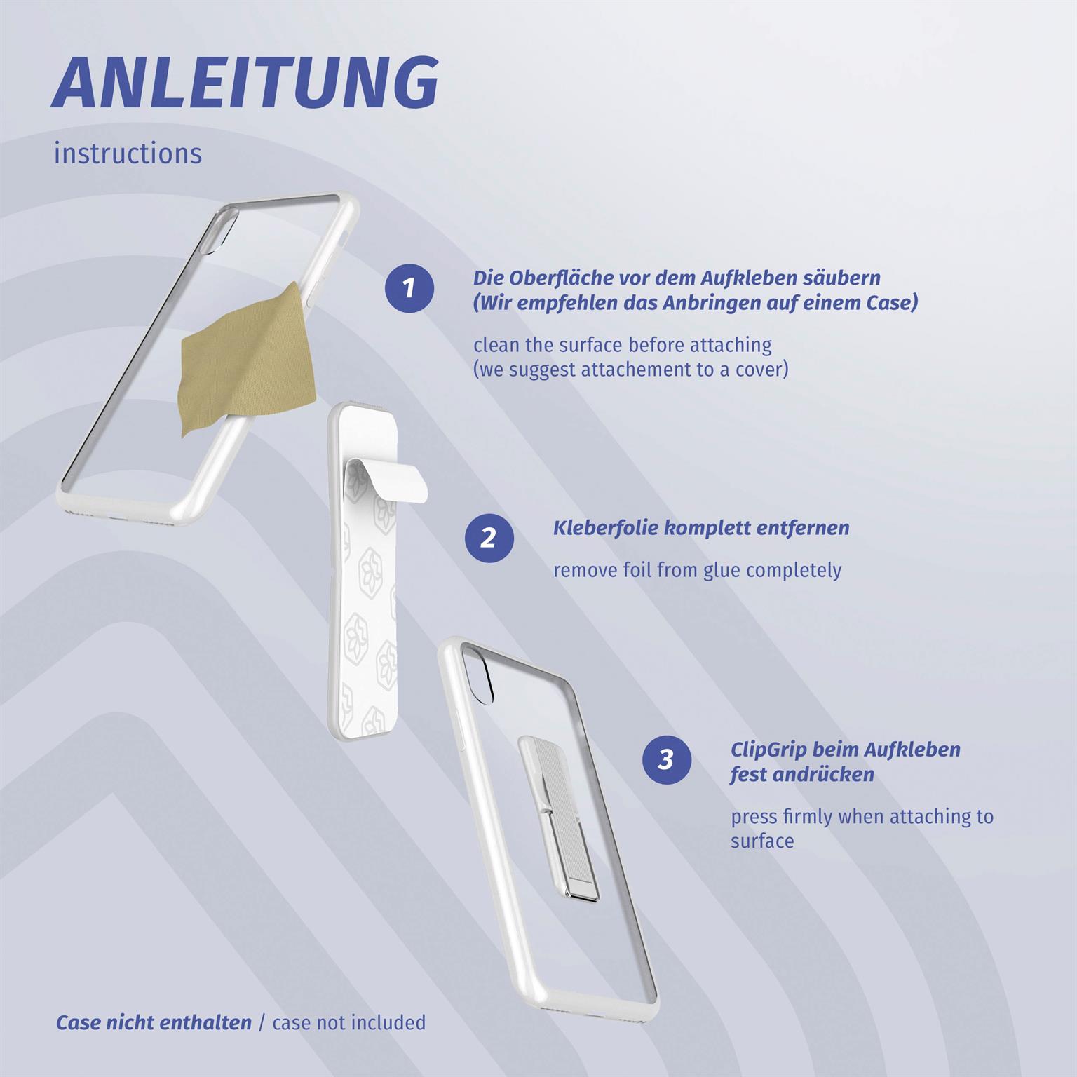 ONEFLOW Handy-Griff mit Fingerhalter und integriertem Ständer – ClipGrip – Weiteres Produktbild 8 ONEFLOW Handy-Griff mit Fingerhalter und integriertem Ständer – ClipGrip – Weiteres Produktbild 8