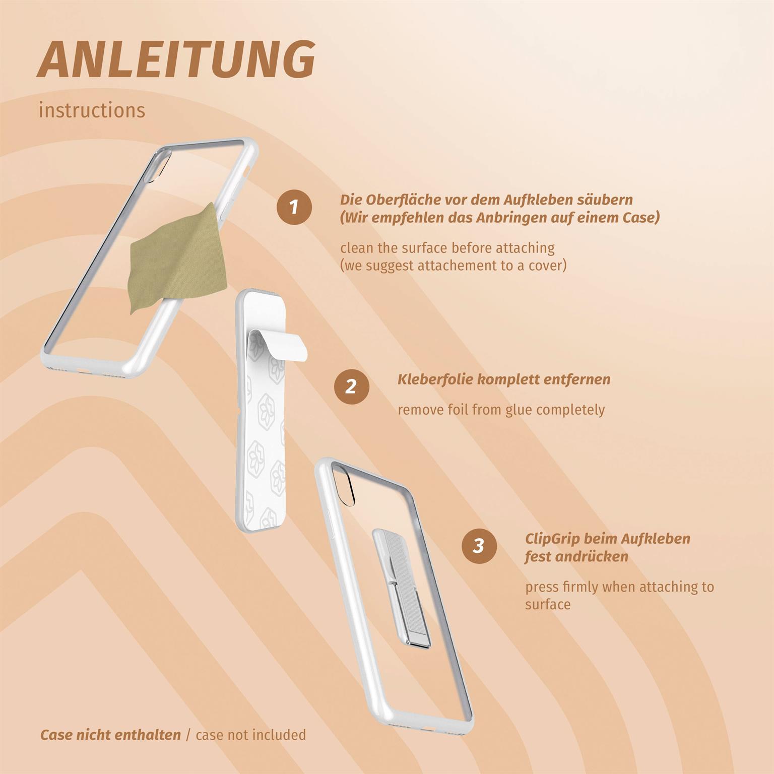 ONEFLOW Handy-Griff mit Fingerhalter und integriertem Ständer – ClipGrip – Weiteres Produktbild 8 ONEFLOW Handy-Griff mit Fingerhalter und integriertem Ständer – ClipGrip – Weiteres Produktbild 8