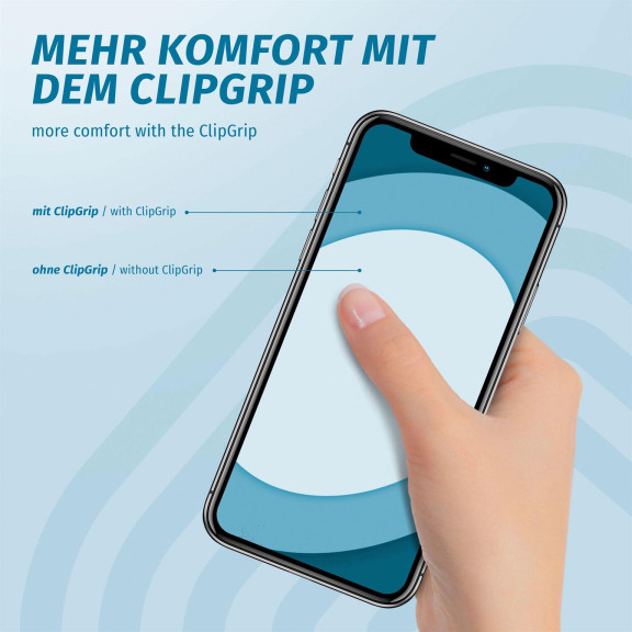ONEFLOW Handy-Griff mit Fingerhalter und integriertem Ständer – ClipGrip – Weiteres Produktbild 5