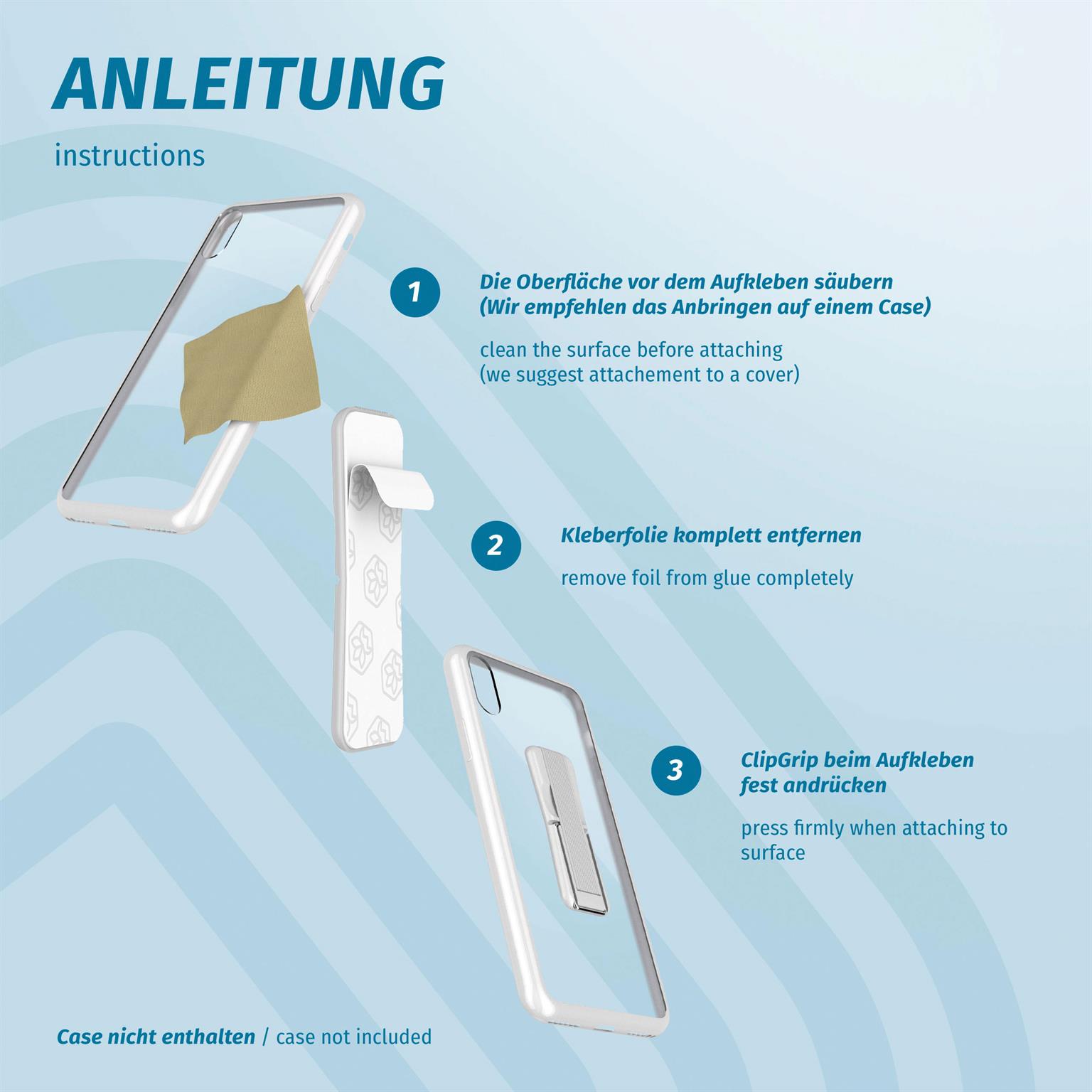 ONEFLOW Handy-Griff mit Fingerhalter und integriertem Ständer – ClipGrip – Weiteres Produktbild 8 ONEFLOW Handy-Griff mit Fingerhalter und integriertem Ständer – ClipGrip – Weiteres Produktbild 8