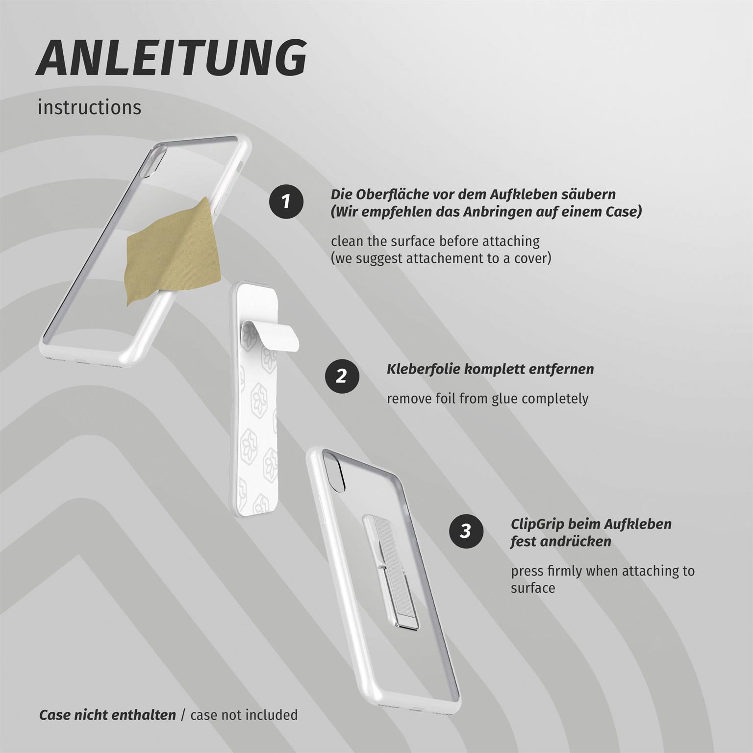 ONEFLOW Handy-Griff mit Fingerhalter und integriertem Ständer – ClipGrip – Weiteres Produktbild 8 ONEFLOW Handy-Griff mit Fingerhalter und integriertem Ständer – ClipGrip – Weiteres Produktbild 8