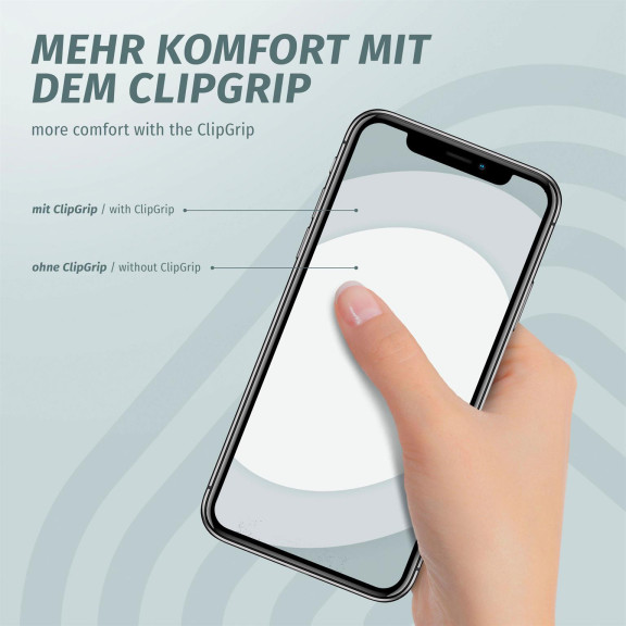 ONEFLOW Handy-Griff mit Fingerhalter und integriertem Ständer – ClipGrip – Weiteres Produktbild 5