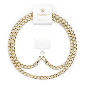 ONEFLOW Universal Handykette Edelstahl abnehmbar – CHAINLESS Curb Chain – Gold ONEFLOW Universal Handykette Edelstahl abnehmbar – CHAINLESS Curb Chain – Gold