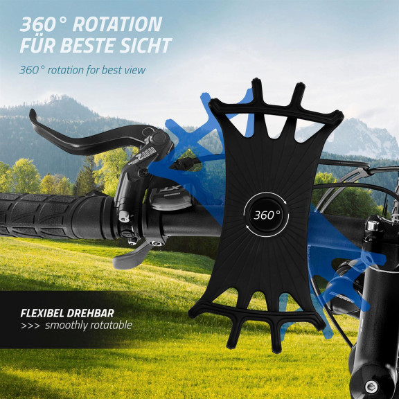moex Fahrrad-Handyhalterung Gummi – auch für E-Bike – Elastic Pro – Weiteres Produktbild 6