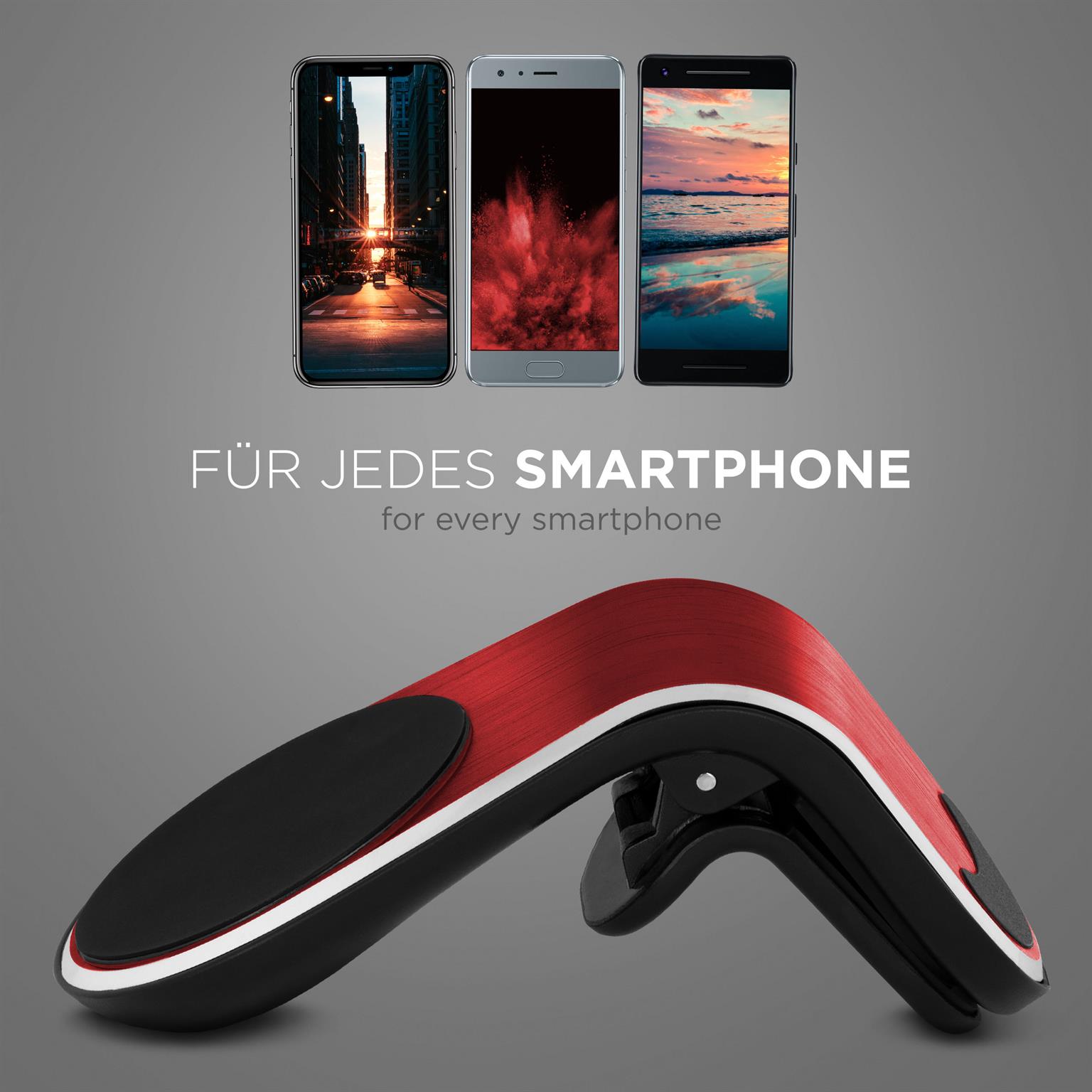 ONEFLOW Auto-Handyhalterung Magnet Alu für Lüftung – Flex Grip – Weiteres Produktbild 3 ONEFLOW Auto-Handyhalterung Magnet Alu für Lüftung – Flex Grip – Weiteres Produktbild 3