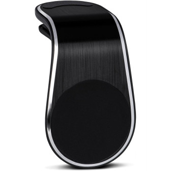 ONEFLOW Auto-Handyhalterung Magnet Alu für Lüftung – Flex Grip – Brushed Black