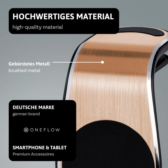 ONEFLOW Auto-Handyhalterung Magnet Alu für Lüftung – Flex Grip – Weiteres Produktbild 3