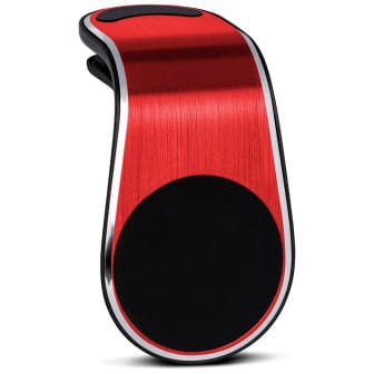 ONEFLOW Auto-Handyhalterung Magnet Alu für Lüftung – Flex Grip – Brushed Red ONEFLOW Auto-Handyhalterung Magnet Alu für Lüftung – Flex Grip – Brushed Red