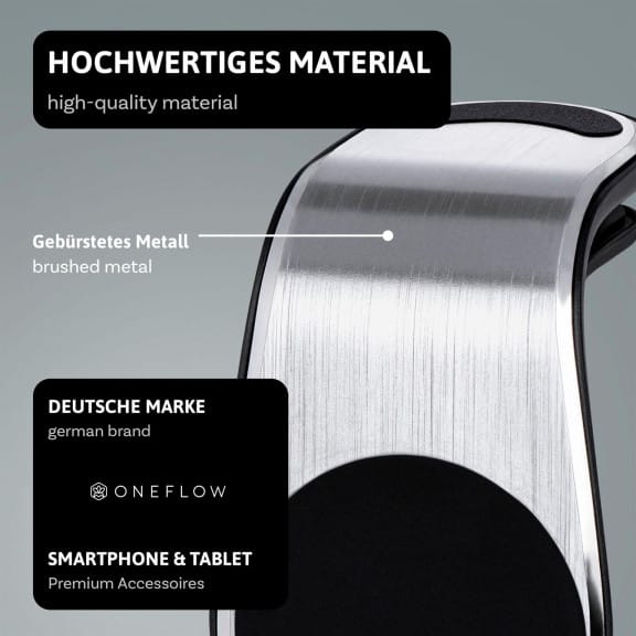 ONEFLOW Auto-Handyhalterung Magnet Alu für Lüftung – Flex Grip – Weiteres Produktbild 3 ONEFLOW Auto-Handyhalterung Magnet Alu für Lüftung – Flex Grip – Weiteres Produktbild 3