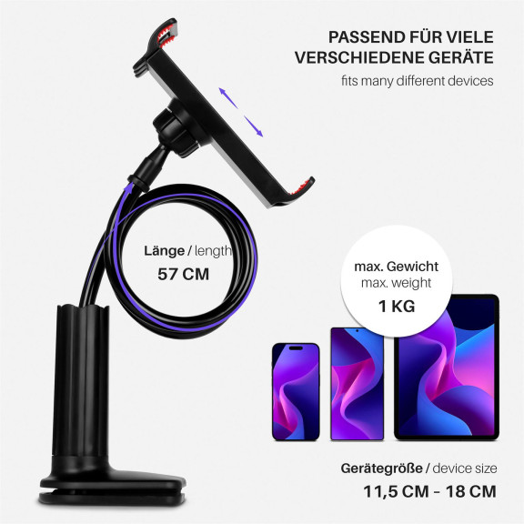 moex Schwanenhals Tablet Halterung Tisch, flexibel – Flex Mount – Weiteres Produktbild 3