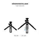 moex FlexShot mini – Mini Stativ für Smartphone und Action Cam Handy Tripod Tisch flexibel – Produktbild 3