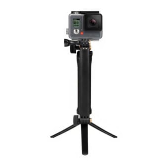 moex Flexshot – Selfie Stick mit Stativ, Kamera Einbeinstativ für GoPro mit rutschfestem Griff – Schwarz moex Flexshot – Selfie Stick mit Stativ, Kamera Einbeinstativ für GoPro mit rutschfestem Griff – Schwarz