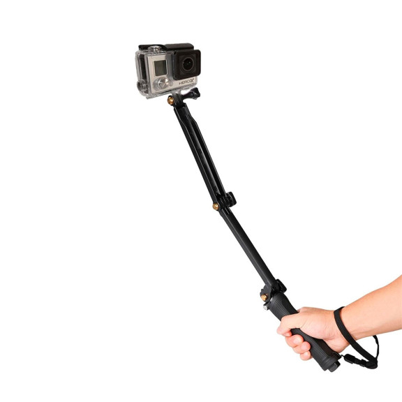 moex Flexshot – Selfie Stick mit Stativ, Kamera Einbeinstativ für GoPro mit rutschfestem Griff – Weiteres Produktbild 8