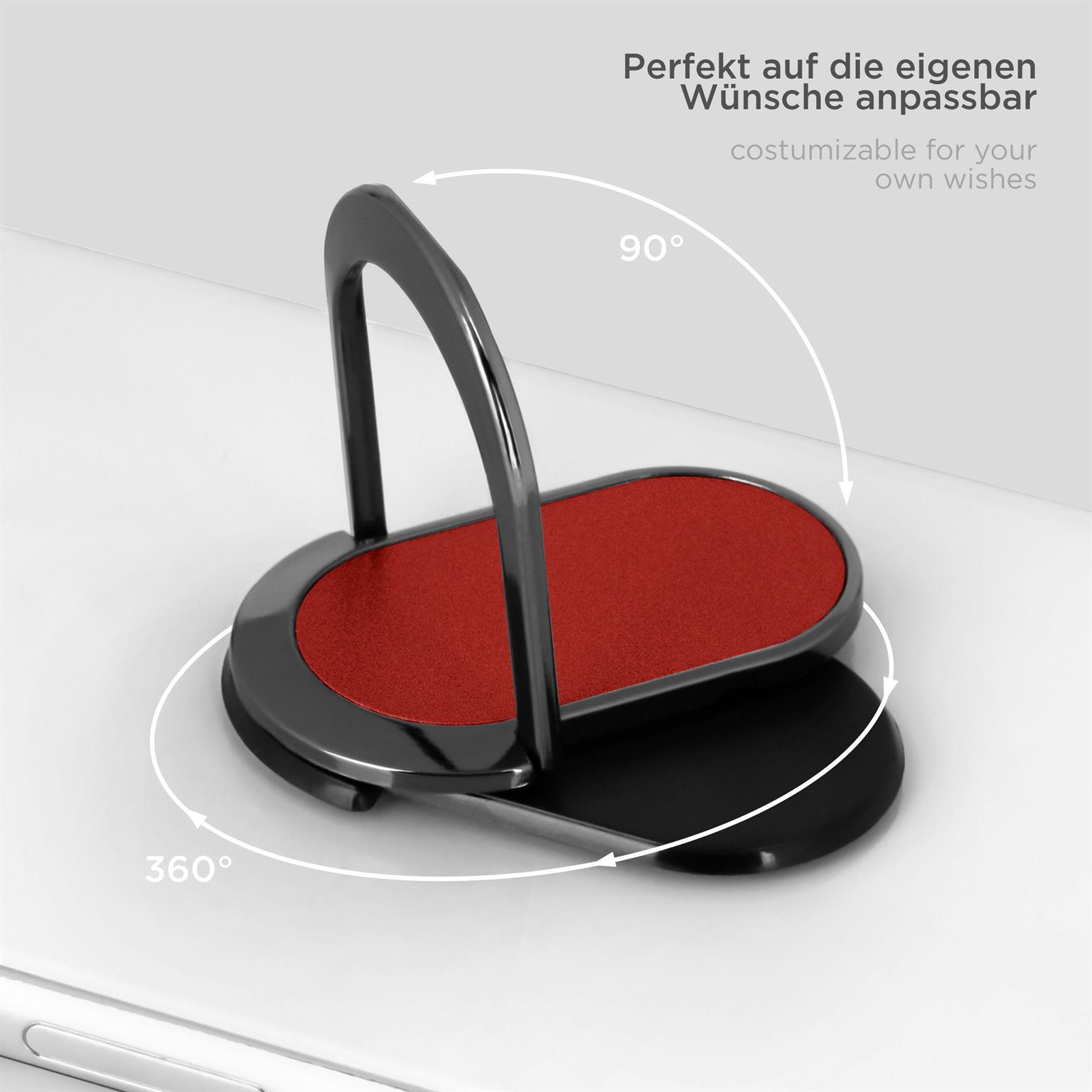 ONEFLOW Handy-Griff Ringhalter 360° drehbar mit Standfunktion – Flip Loop – Weiteres Produktbild 3