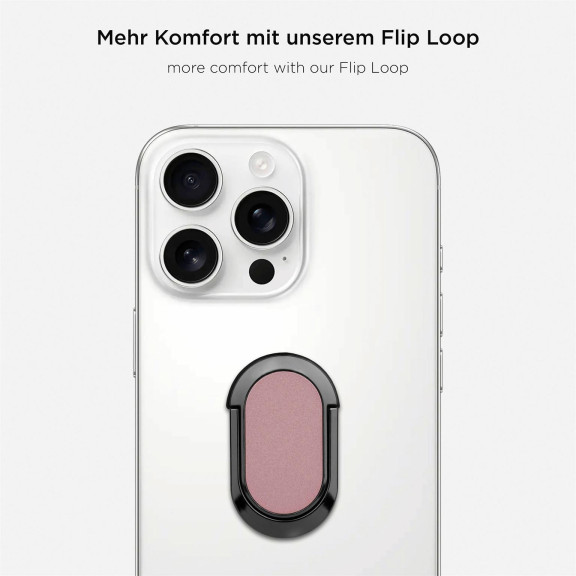 ONEFLOW Handy-Griff Ringhalter 360° drehbar mit Standfunktion – Flip Loop – Weiteres Produktbild 2