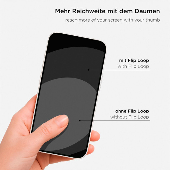 ONEFLOW Handy-Griff Ringhalter 360° drehbar mit Standfunktion – Flip Loop – Weiteres Produktbild 5