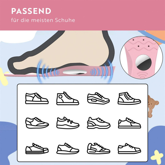 moex AirTag Schuhsohle, Einlegesohlen für AirTag, AirTag Versteck im Schuh (175mm-190mm) – Footsy – Weiteres Produktbild 6