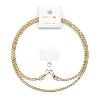 ONEFLOW Universal Handykette Edelstahl abnehmbar – CHAINLESS Link Chain – Gold ONEFLOW Universal Handykette Edelstahl abnehmbar – CHAINLESS Link Chain – Gold