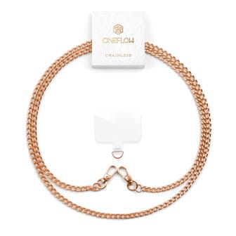 ONEFLOW Universal Handykette Edelstahl abnehmbar – CHAINLESS Link Chain – Roségold ONEFLOW Universal Handykette Edelstahl abnehmbar – CHAINLESS Link Chain – Roségold