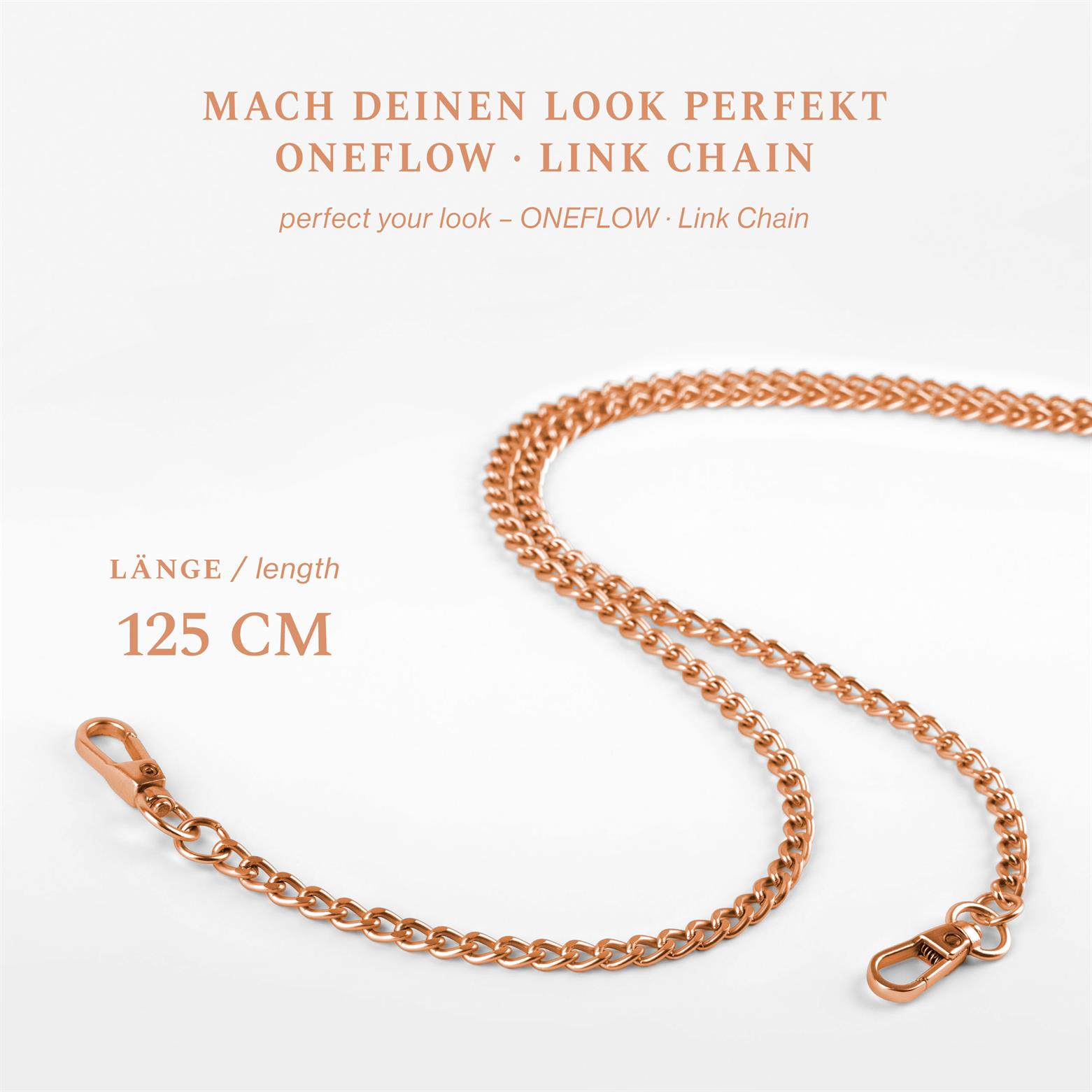 ONEFLOW Universal Handykette Edelstahl abnehmbar – CHAINLESS Link Chain – Weiteres Produktbild 1