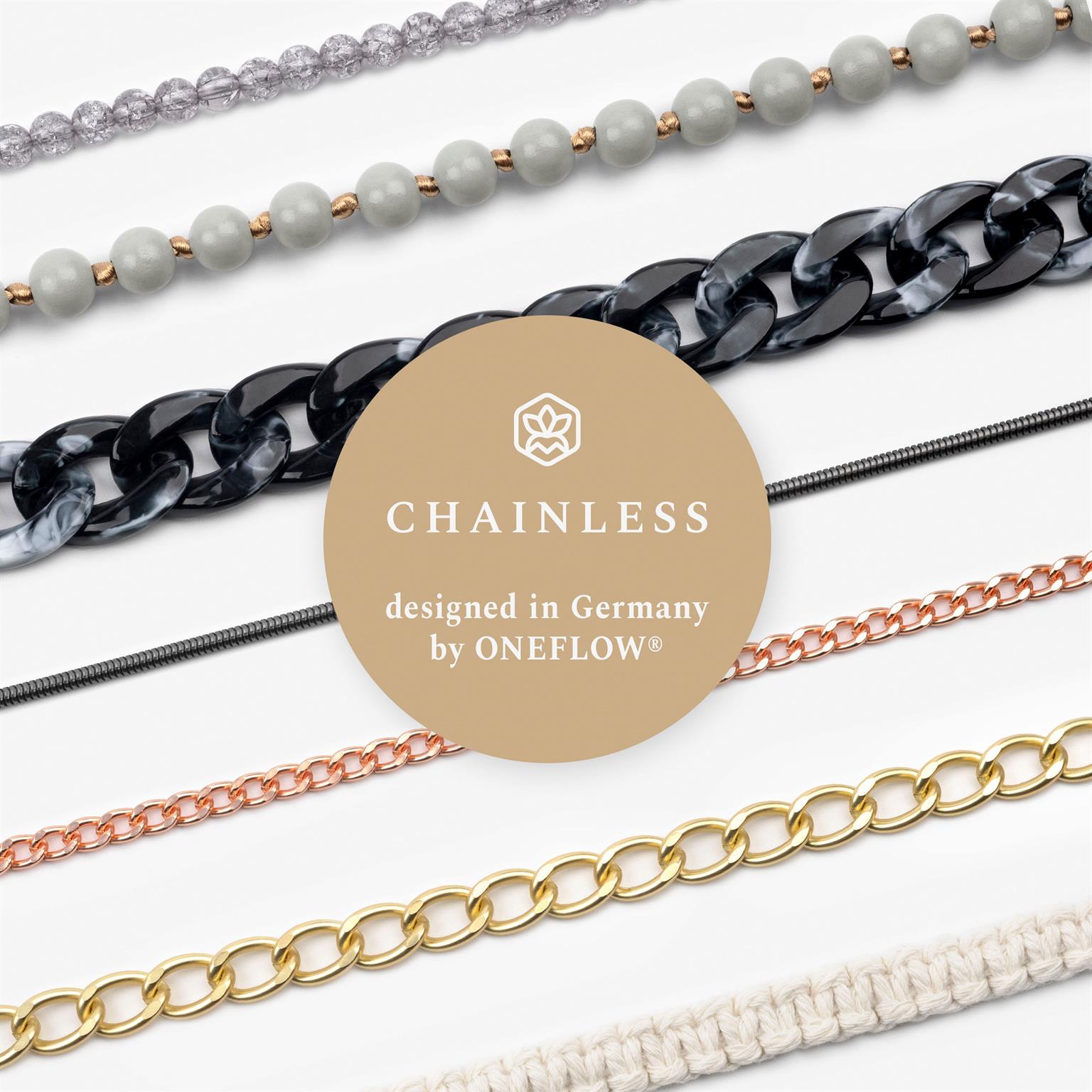 ONEFLOW Universal Handykette Boho Holz Perlen – CHAINLESS Makramee Braid – Weiteres Produktbild 6