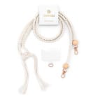 ONEFLOW Universal Handykette Boho Holz Perlen – CHAINLESS Makramee Braid – Produktbild 1