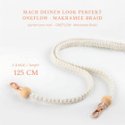 ONEFLOW Universal Handykette Boho Holz Perlen – CHAINLESS Makramee Braid – Produktbild 2