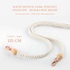 ONEFLOW Universal Handykette Boho Holz Perlen – CHAINLESS Makramee Braid – Produktbild 2