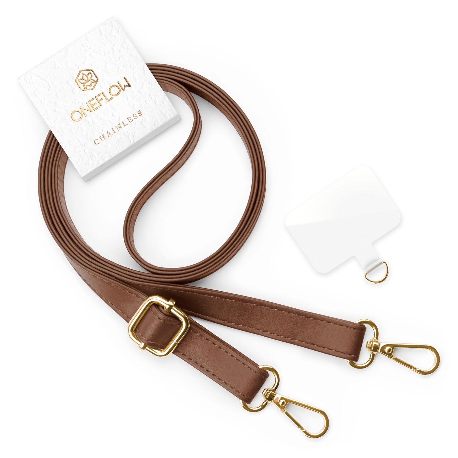 ONEFLOW Universal Handykette Leder Optik abnehmbar – CHAINLESS Metro Strap Hauptbild