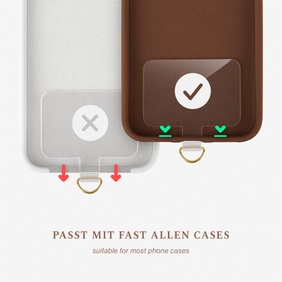 ONEFLOW Universal Handykette Leder Optik abnehmbar – CHAINLESS Metro Strap – Weiteres Produktbild 4