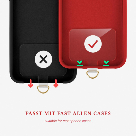 ONEFLOW Universal Handykette Leder Optik abnehmbar – CHAINLESS Metro Strap – Weiteres Produktbild 4