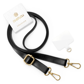 ONEFLOW ONEFLOW Universal Handykette Leder Optik abnehmbar – CHAINLESS Metro Strap – Midnight Ride