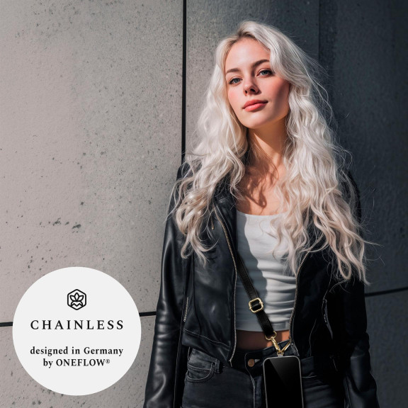 ONEFLOW Universal Handykette Leder Optik abnehmbar – CHAINLESS Metro Strap – Weiteres Produktbild 3