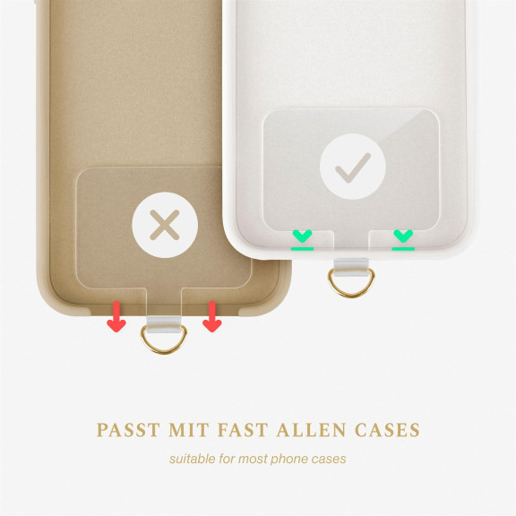 ONEFLOW Universal Handykette Leder Optik abnehmbar – CHAINLESS Metro Strap – Weiteres Produktbild 4