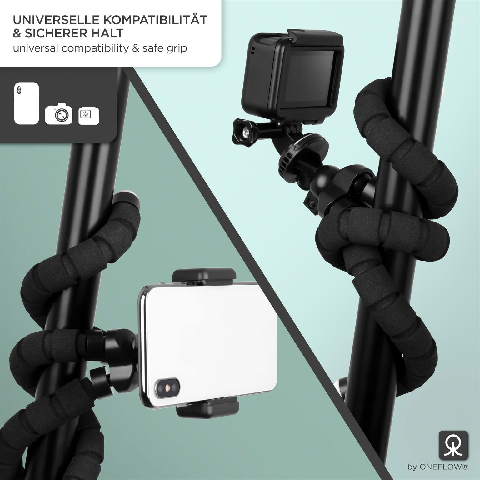 ONEFLOW Tripod Handy Stativ mit flexiblen Beinen bis 1,6 kg – Octopod – Weiteres Produktbild 5 ONEFLOW Tripod Handy Stativ mit flexiblen Beinen bis 1,6 kg – Octopod – Weiteres Produktbild 5