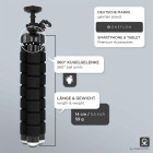 ONEFLOW Tripod Handy Stativ mit flexiblen Beinen bis 1,6 kg – Octopod – Produktbild 3