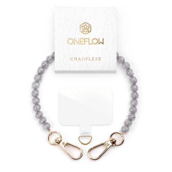 ONEFLOW Universal Handyanhänger mit Perlen – Chainless Paradise Pearls – Seaside Slate