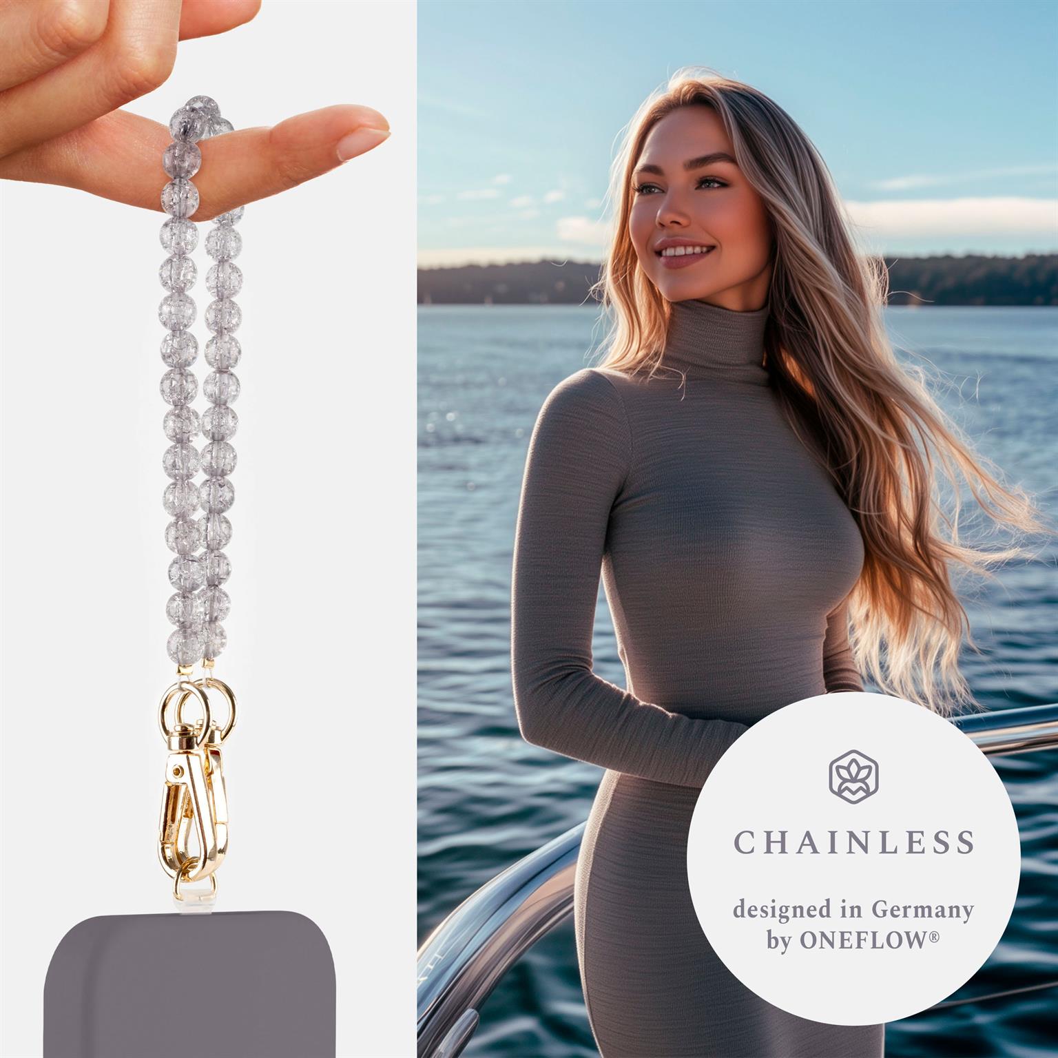 ONEFLOW Universal Handyanhänger mit Perlen – Chainless Paradise Pearls – Weiteres Produktbild 2
