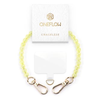 ONEFLOW Universal Handyanhänger mit Perlen – Chainless Paradise Pearls – Lemon Burst ONEFLOW Universal Handyanhänger mit Perlen – Chainless Paradise Pearls – Lemon Burst