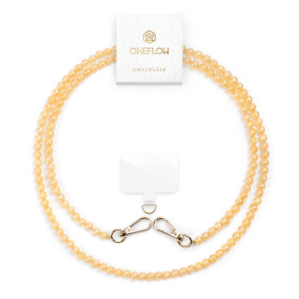 ONEFLOW ONEFLOW Universal Handykette Perlen abnehmbar – Chainless Paradise Pearls – Golden Sands