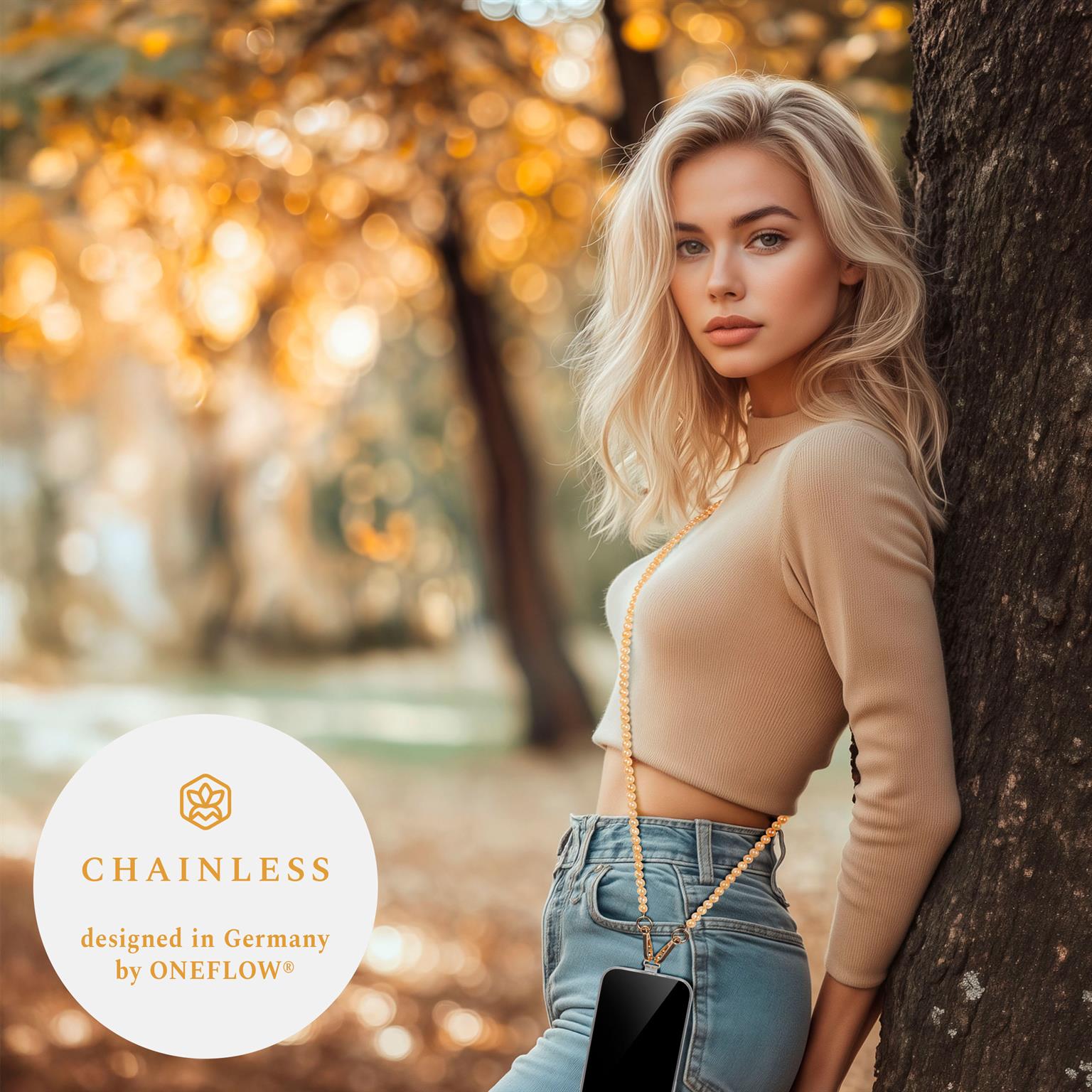 ONEFLOW Universal Handykette Perlen abnehmbar – Chainless Paradise Pearls – Weiteres Produktbild 2