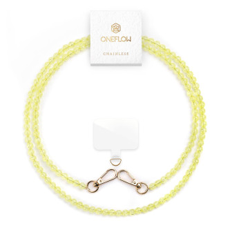 ONEFLOW ONEFLOW Universal Handykette Perlen abnehmbar – Chainless Paradise Pearls – Lemon Burst