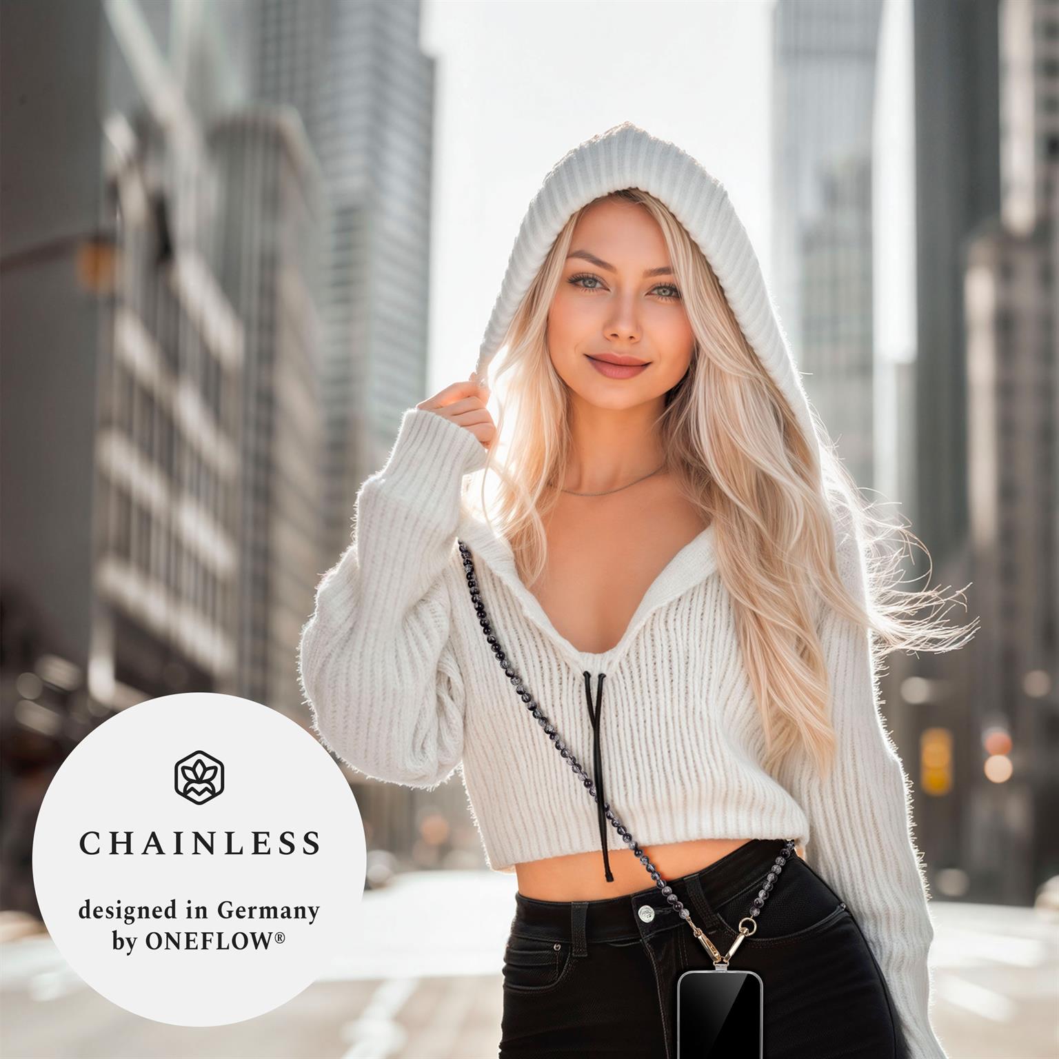 ONEFLOW Universal Handykette Perlen abnehmbar – Chainless Paradise Pearls – Weiteres Produktbild 2