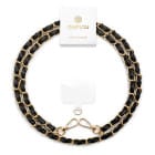 ONEFLOW Universal Handykette Edelstahl Leder Optik – CHAINLESS Parisian Chain – Produktbild 1