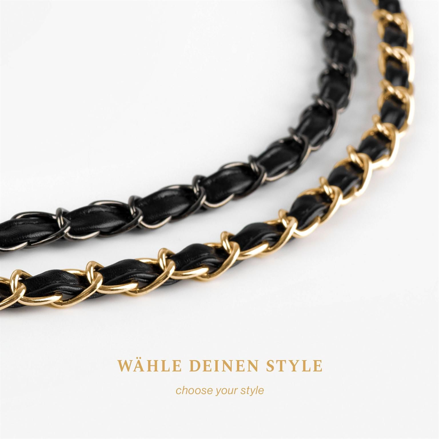 ONEFLOW Universal Handykette Edelstahl Leder Optik – CHAINLESS Parisian Chain – Weiteres Produktbild 6 ONEFLOW Universal Handykette Edelstahl Leder Optik – CHAINLESS Parisian Chain – Weiteres Produktbild 6