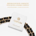 ONEFLOW Universal Handykette Edelstahl Leder Optik – CHAINLESS Parisian Chain – Produktbild 6