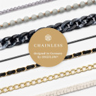 ONEFLOW Universal Handykette Edelstahl Leder Optik – CHAINLESS Parisian Chain – Weiteres Produktbild 7